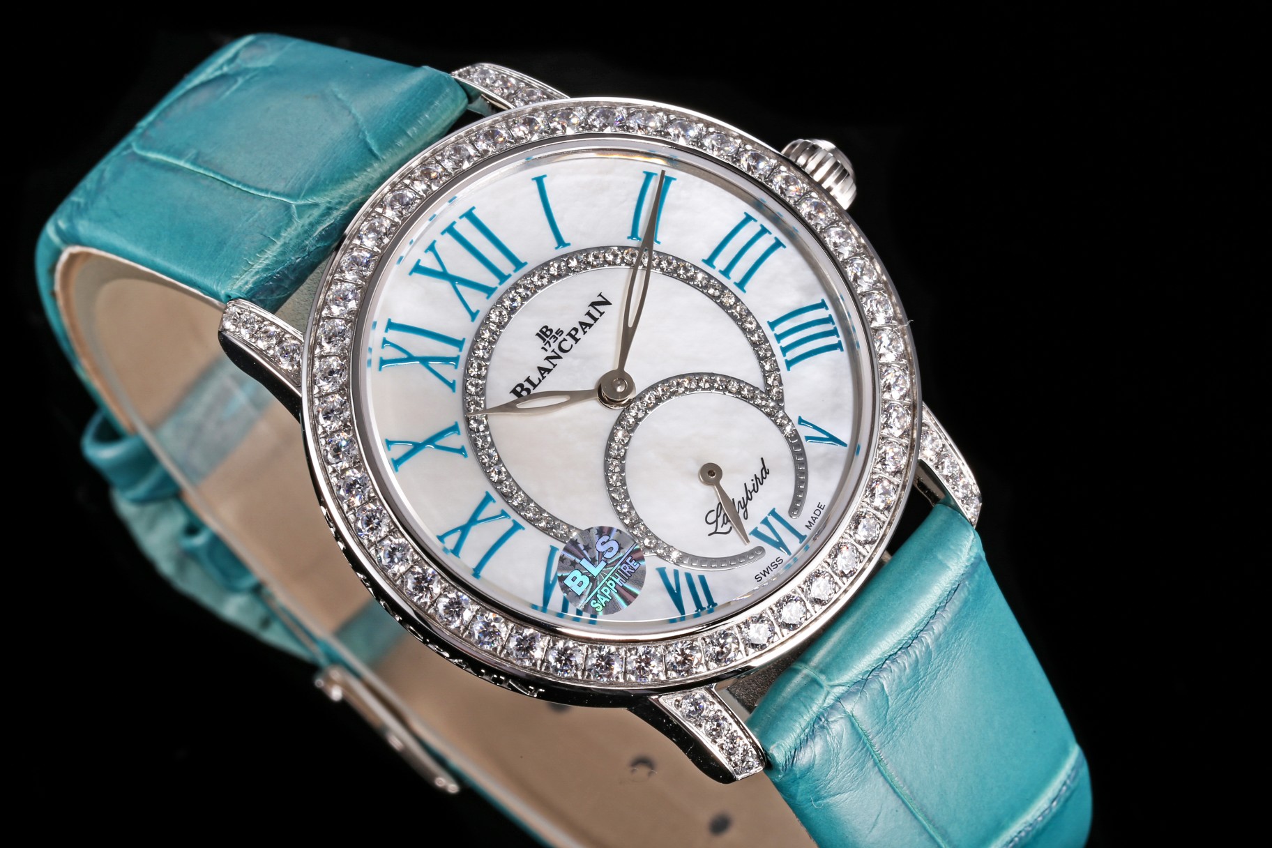 Luxurious Ladybird Colors Phases de Lune Diamond Watch with 70 Drills - 图片 3