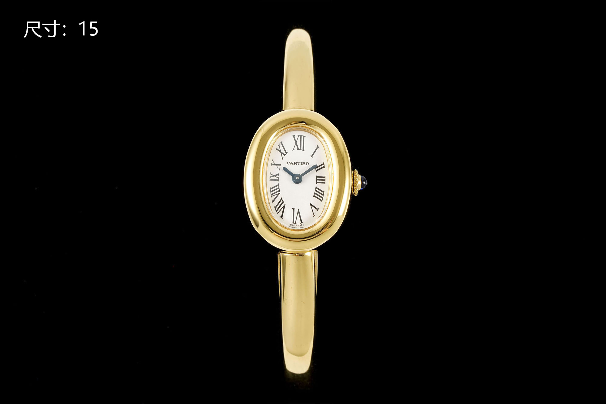 NO:586222,BLS new product bathtub bracelet watch, classic, bathtub series. Baignoire's new 'bathtub' bracelet watch, the watch head size is 24.6mm*18.7mm, the hand circumference has three sizes: 15-16-17, the bracelet circumference is the same as the original one!  Purely handmade with 18K gold, the watch is like a bracelet. It is small and unique and eye-catching. It is fashionable and reveals a touch of luxury. I was surprised when I got the real thing. It looks great!  The oval shape feels like the shape of an elegant European-style bathtub, which is so pretty!  Baignoire bathtub series watches, soft lines, lugs and luxurious temperament give the watch an extremely balanced look and feel. The watch is timeless and classic, showing French elegance, and is favored by women. Small watch, quartz movement imported from Switzerland. Stainless steel gold-plated case, silver-plated dial, sword-shaped blue steel  Hands, sapphire crystal mirror. Cartier watches reinterpret the traditional round watch shape, extending the circle into an oval shape. The watch draws inspiration from the simple oval shape with strong geometric characteristics, and adopts a round and plump oval silhouette to show its feminine style.,,cartier,bracelet19860909BLS新品 浴缸手镯表,经典之作,浴缸系列. Baignoire 全新“浴缸”手镯腕表,表头尺寸24.6mm*18.7mm,手围有15-16-17三个尺寸,手镯围度同布原装！纯手工厚渡18K金的工艺 手表即是手镯,小巧别致叉夺人眼球,时髦中更透露一丝奢华,实物拿到手的时候大吃一惊,颜值高 ！椭圆外型的感觉正是典雅欧风浴缸形状,这也太好看了吧！Baignoire浴缸系列腕表,柔和的线条、表耳以及华贵气质赋予腕表极致平衡的观感.腕表隽永经典,尽显法式优雅,深受女性青睐.小号表款,瑞士原装进口石英机芯.精钢包金表壳,镀银表盘,剑形蓝钢指针,蓝宝石水晶镜面.卡地亚腕表重新演绎传统圆形腕表造型,将圆形延伸为椭园形.腕表从极具几何特色的简约椭圆形汲取灵感,采用圆润丰盈的椭圆廓形,尽彰柔美风情.,,cartier,bracelet,Watch