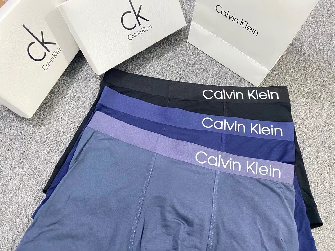 新品CALVINKLEINCK凯文克莱原单品质精品盒装男士内裤！外贸国外订单高品质冰丝无痕切割工艺科学配