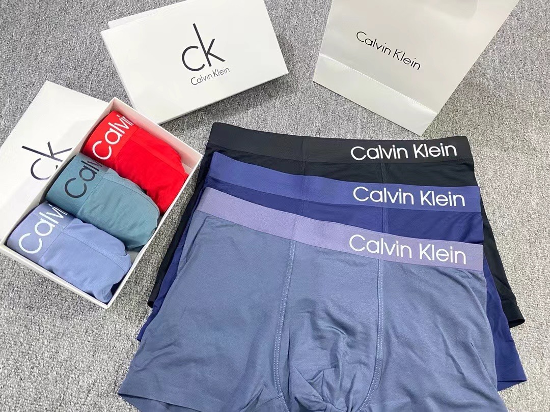 新品CALVINKLEINCK凯文克莱原单品质精品盒装男士内裤！外贸国外订单高品质冰丝无痕切割工艺科学配