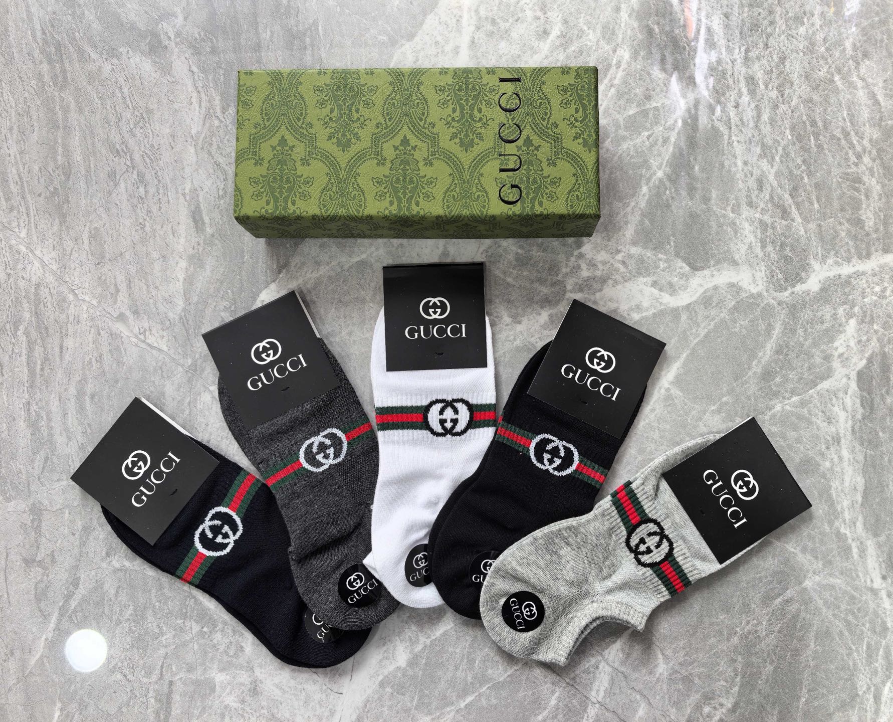 GUCCI（古琦） 半隐形袜～纯棉质量、不掉跟又隐形、