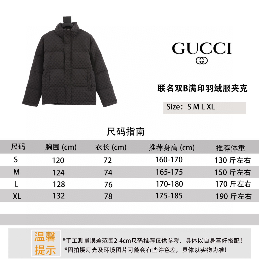 BALENCIAGA x Gucci联名双B满印羽绒服夹克 9