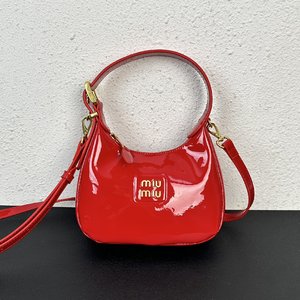 What are the best replica MiuMiu Crossbody & Shoulder Bags Cotton Patent Leather Underarm