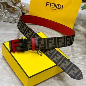 High Quality Fendi Belts Black Red Yellow Fashion