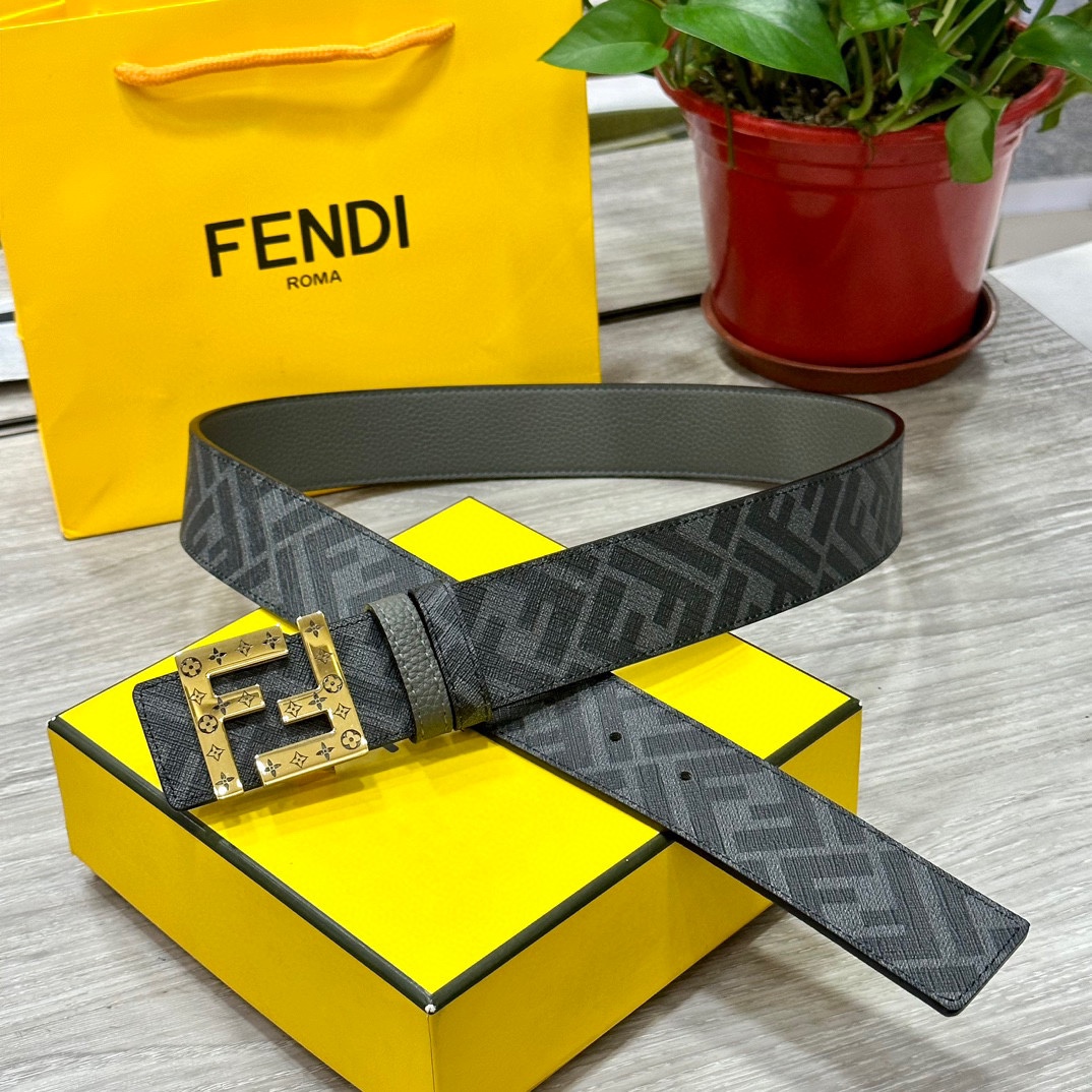 Fendi Sale
 Belts Black Grey Yellow Fashion