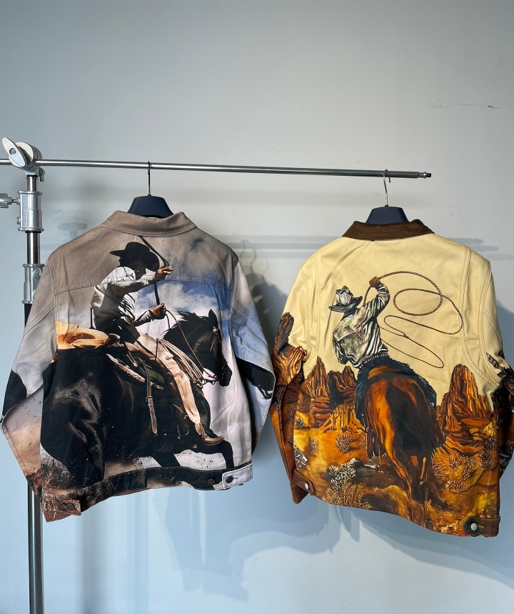 Supreme Cowboy Denim Work Jacket, Classic Western Style, Digital Print 6 a1733285315954 3863