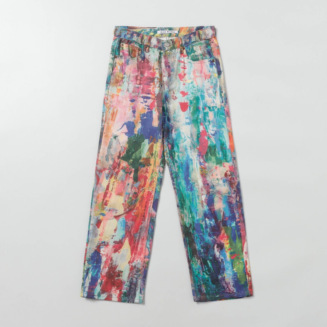 Acne Studio AC-Pants King: 3D-Printed Jeans for Fashionable Street Style - 图片 1