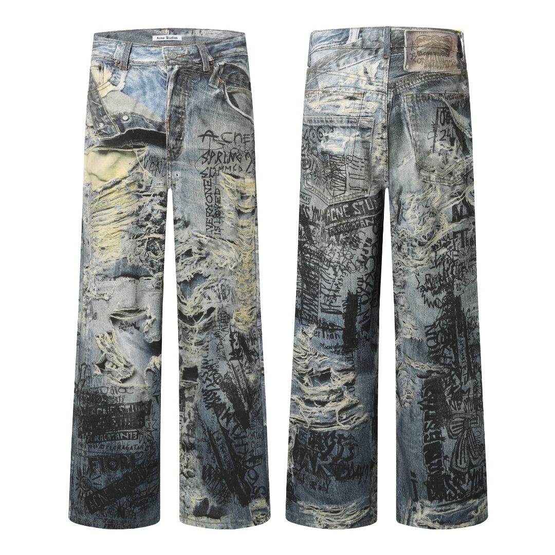 Acne 2023M Baggy Pants: Popular Choice with Unique Design and Comfort.