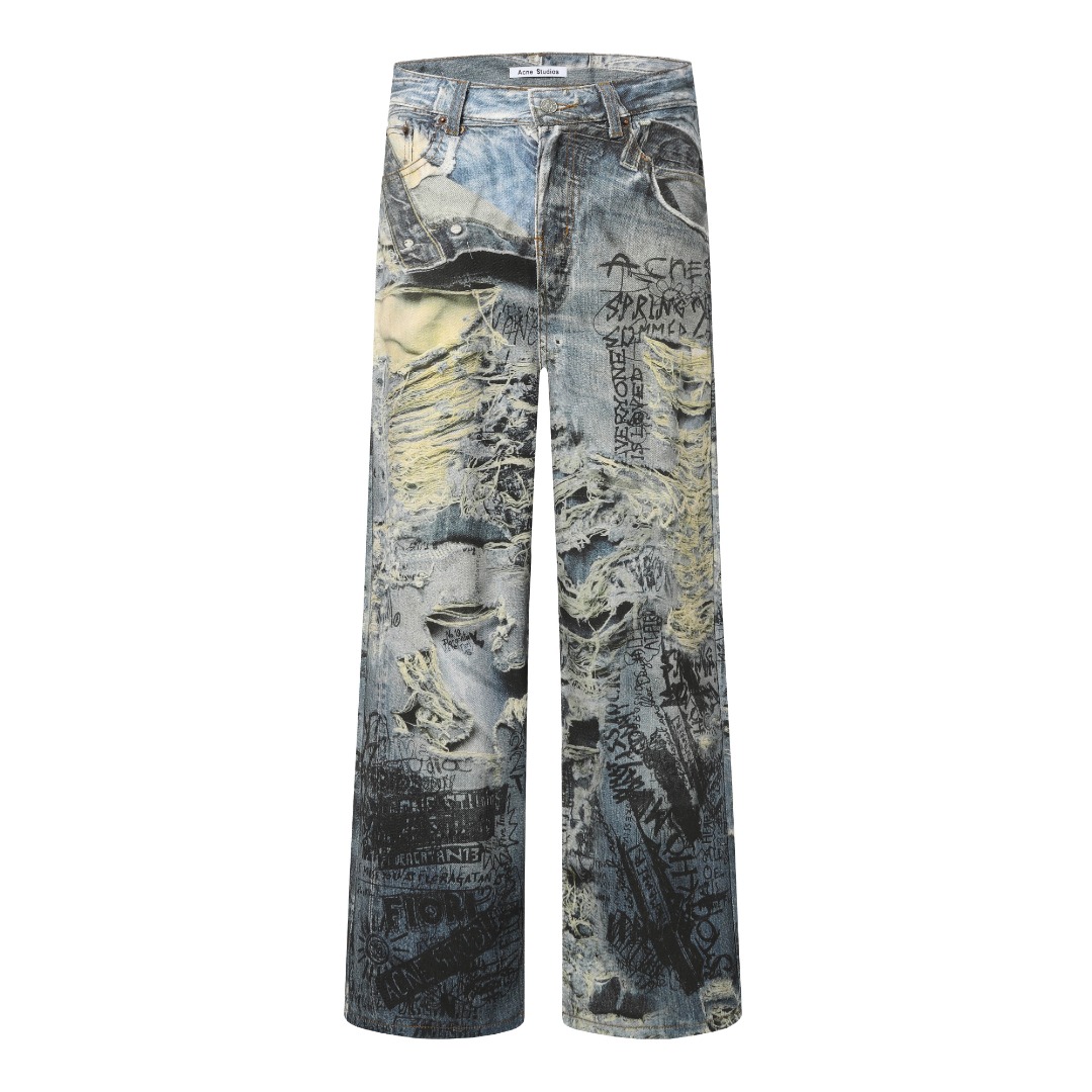 Acne 2023M Baggy Pants: Popular Choice with Unique Design and Comfort. - 图片 2
