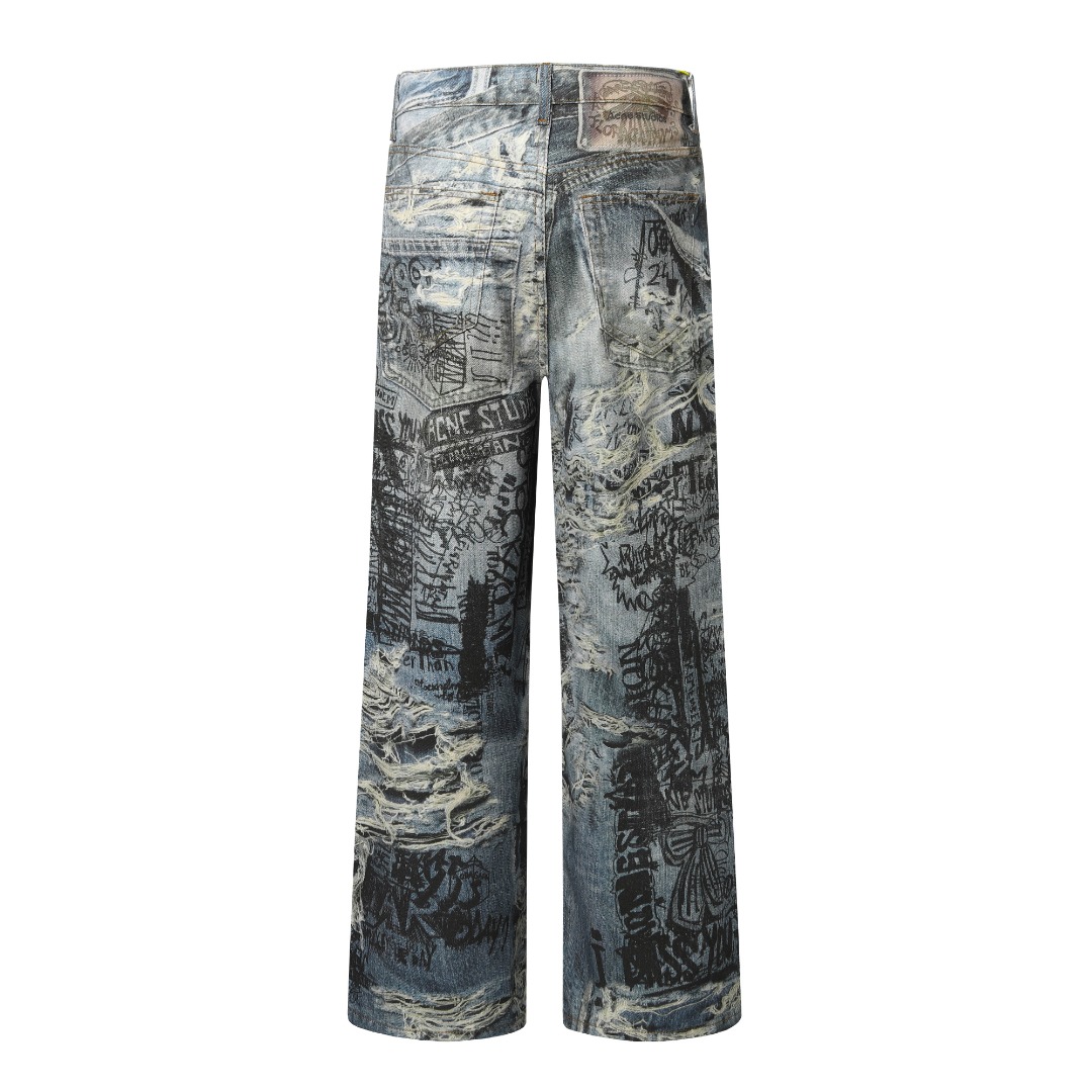 Acne 2023M Baggy Pants: Popular Choice with Unique Design and Comfort. - 图片 3