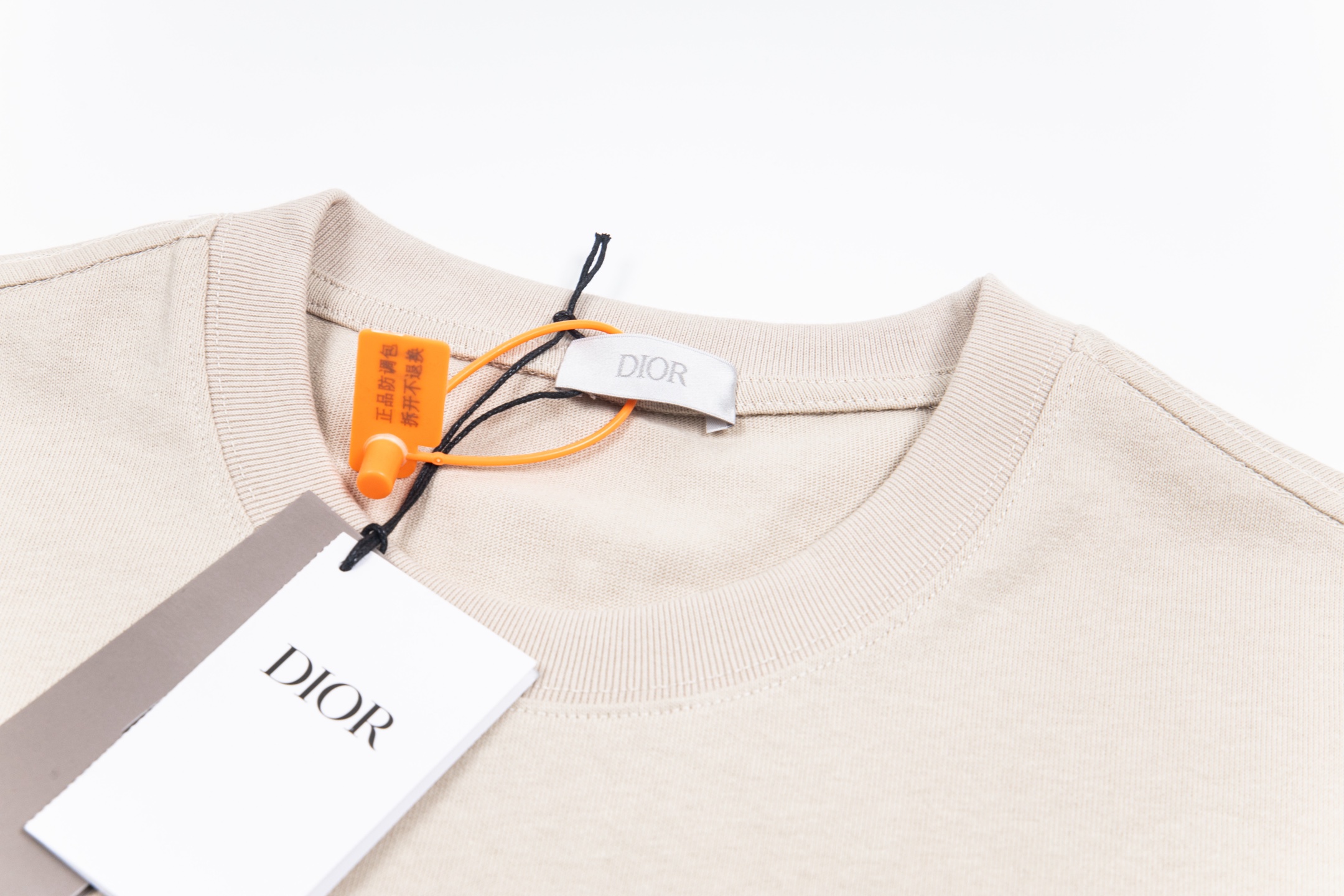 DIOR Logo Embroidered Short Sleeve T-Shirt, 100% Cotton, Various Sizes 4 i1738744402192 7444 0 2