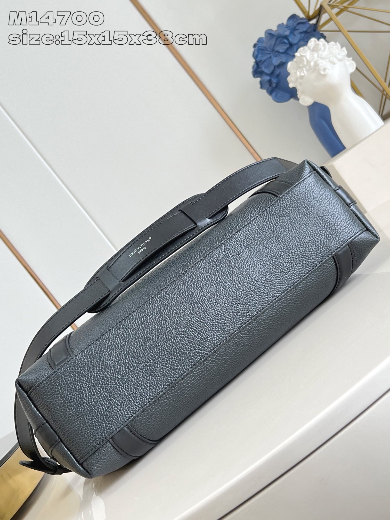 Louis Vuitton Biker Medium Bag, Black Leather, Shoulder & Crossbody Carry 5 i1744041152 9589 0