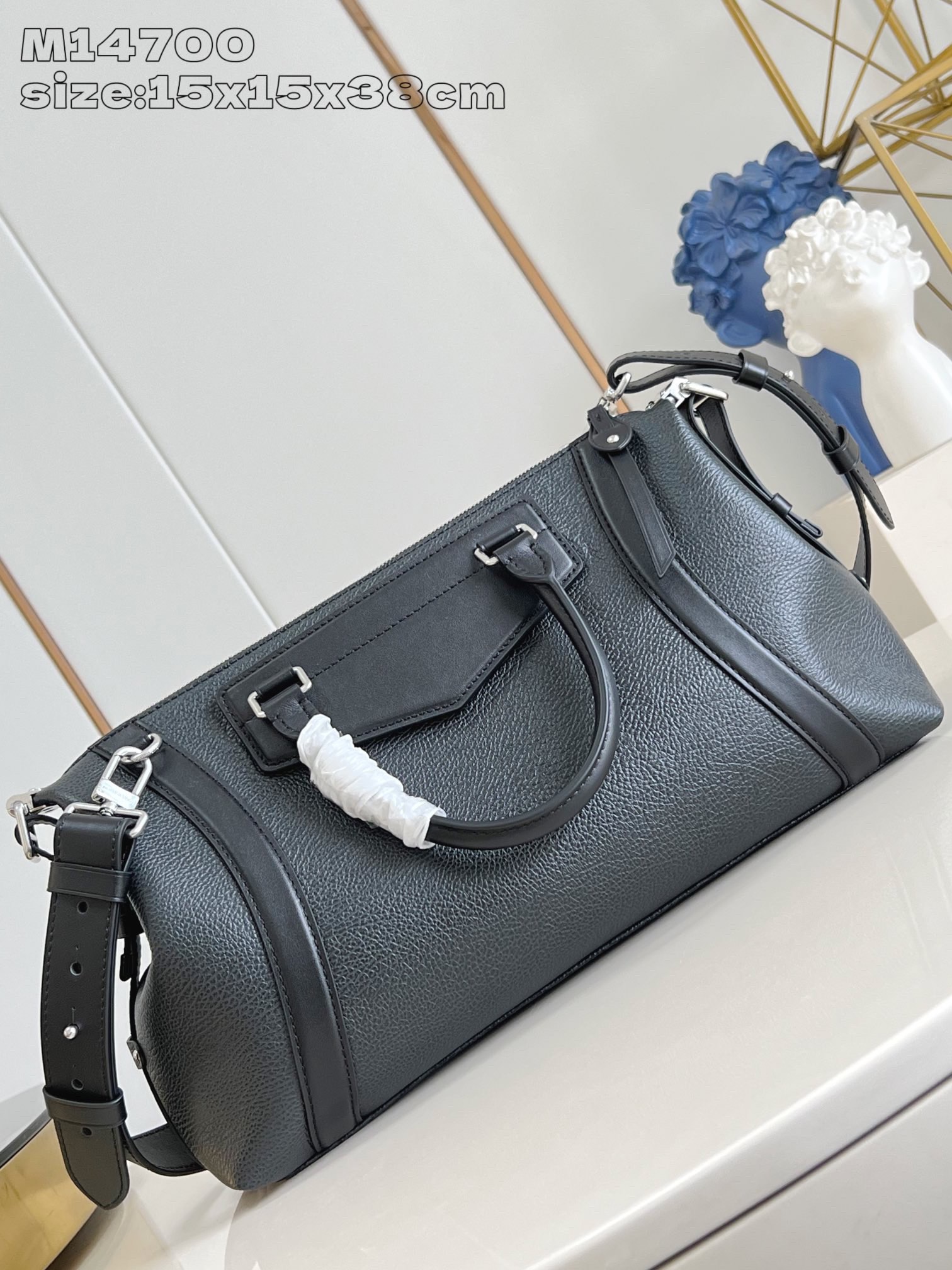 Louis Vuitton Biker Medium Bag, Black Leather, Shoulder & Crossbody Carry 4 i1744041153 5044 4