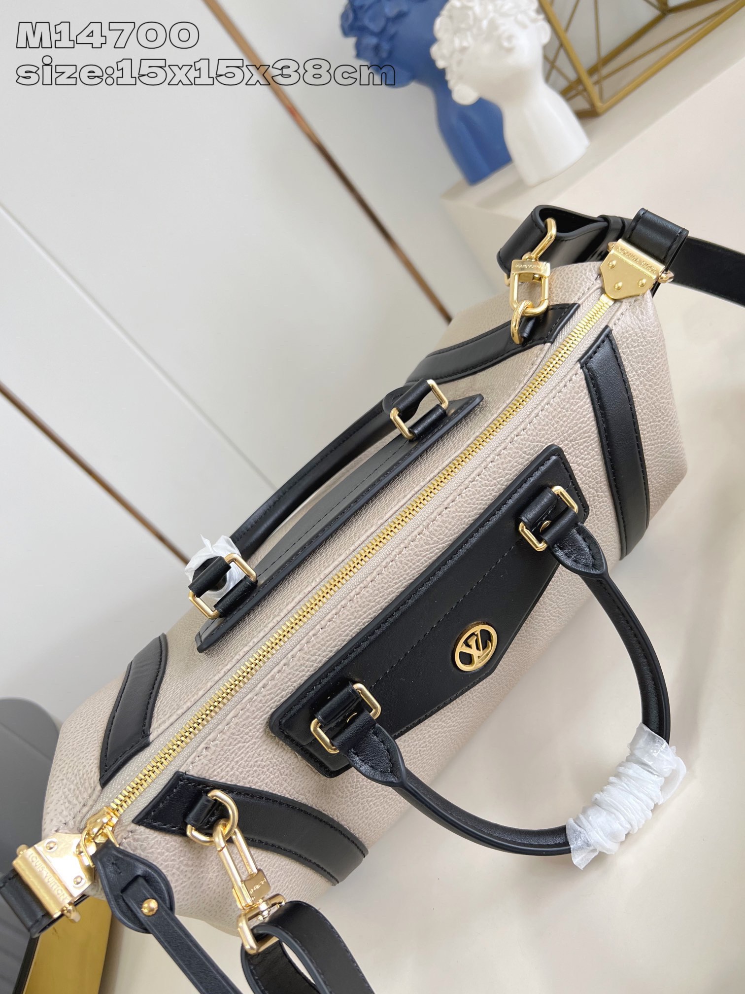 Louis Vuitton Biker Medium Bag in Grey-Brown Leather with Black Trimmings 6 i1744041201 1707 1