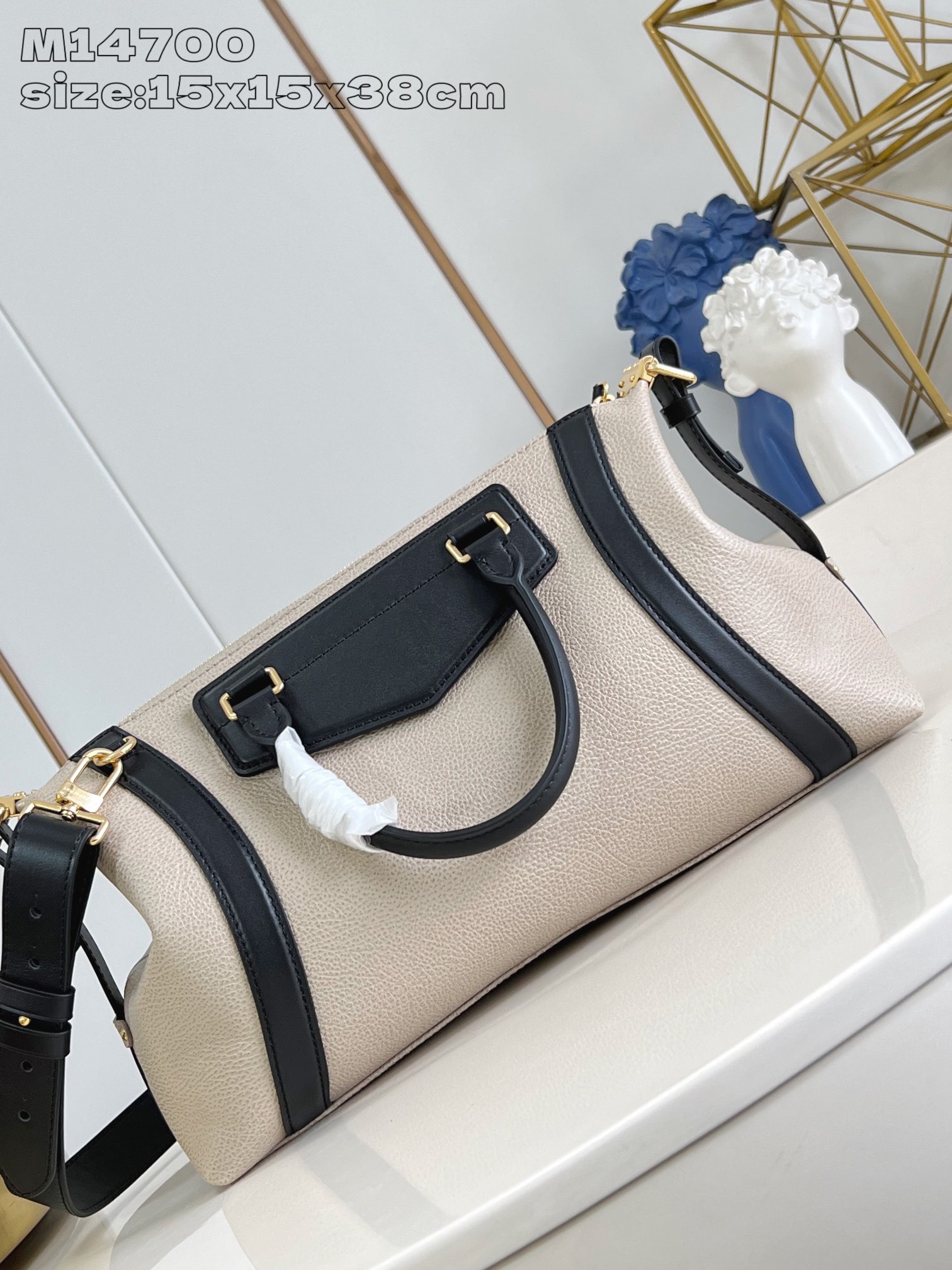 Louis Vuitton Biker Medium Bag in Grey-Brown Leather with Black Trimmings 4 i1744041202 6008 8