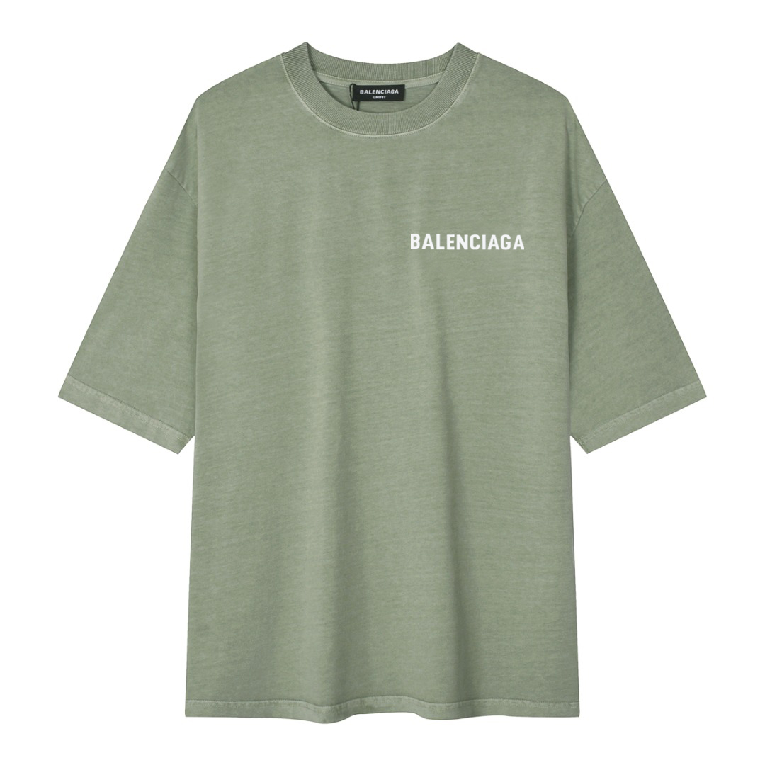 P105 BA#L#EN#CI#GA camiseta nueva, proceso de placa gruesa, sensación de alta gama, algodón peinado compacto puro, cómo…