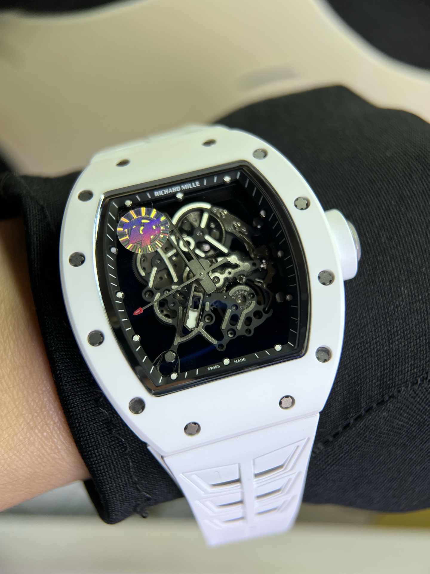NO:945206,ZF rm white ceramic,19860909ZF rm 白陶瓷,,Watch