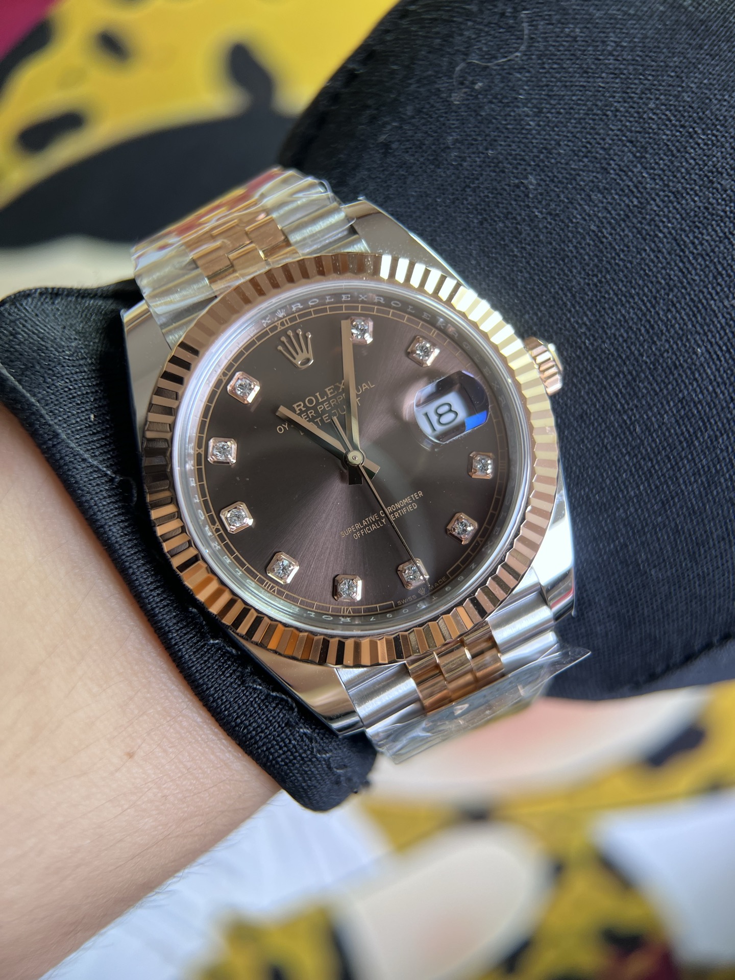 NO:945315,C lus rose gold diamond log,19860909C lus 间玫瑰金钻日志,,Watch