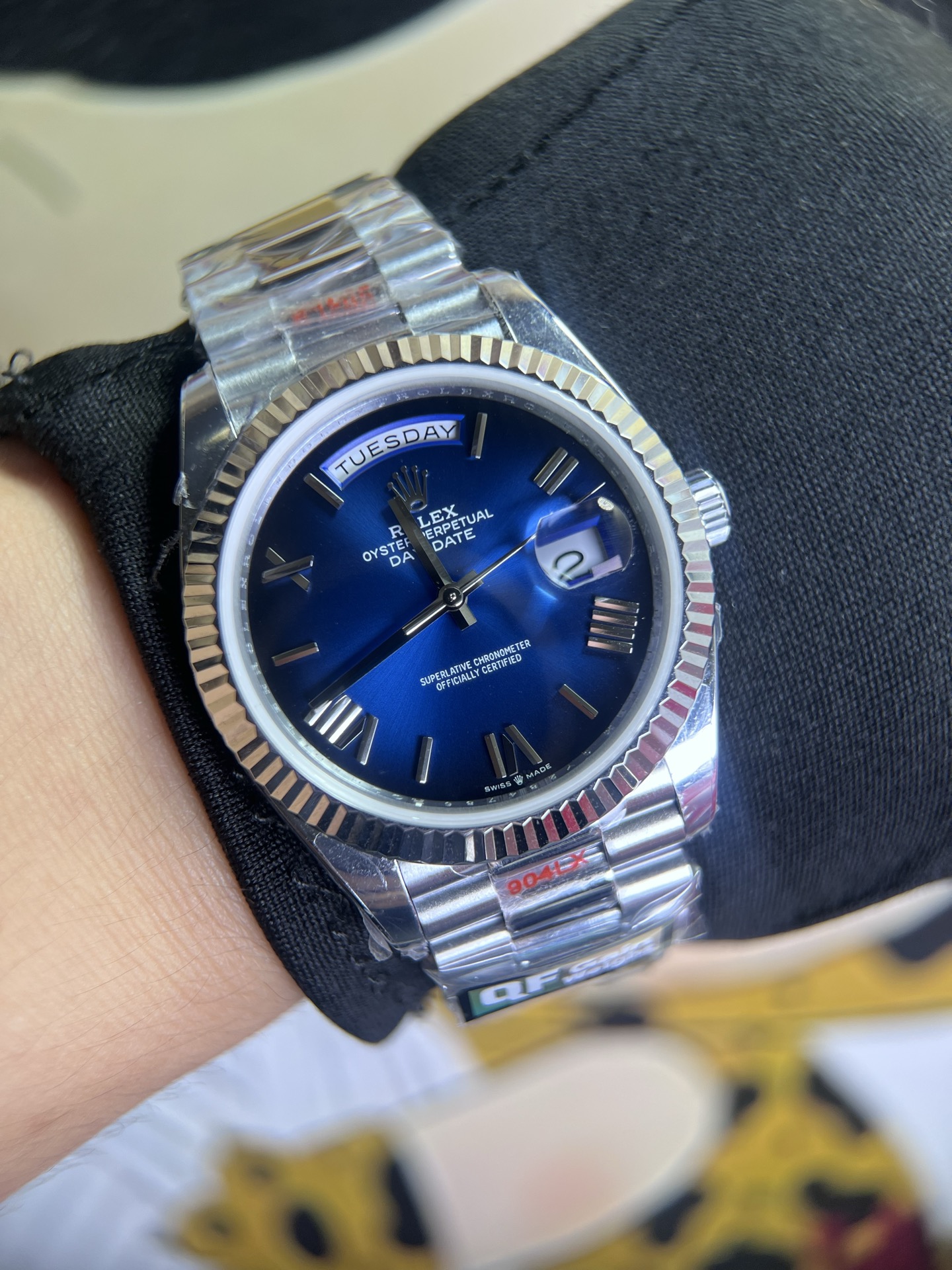 NO:945293,QF smoked blue log DD,19860909QF 烟熏蓝日志DD,,Watch