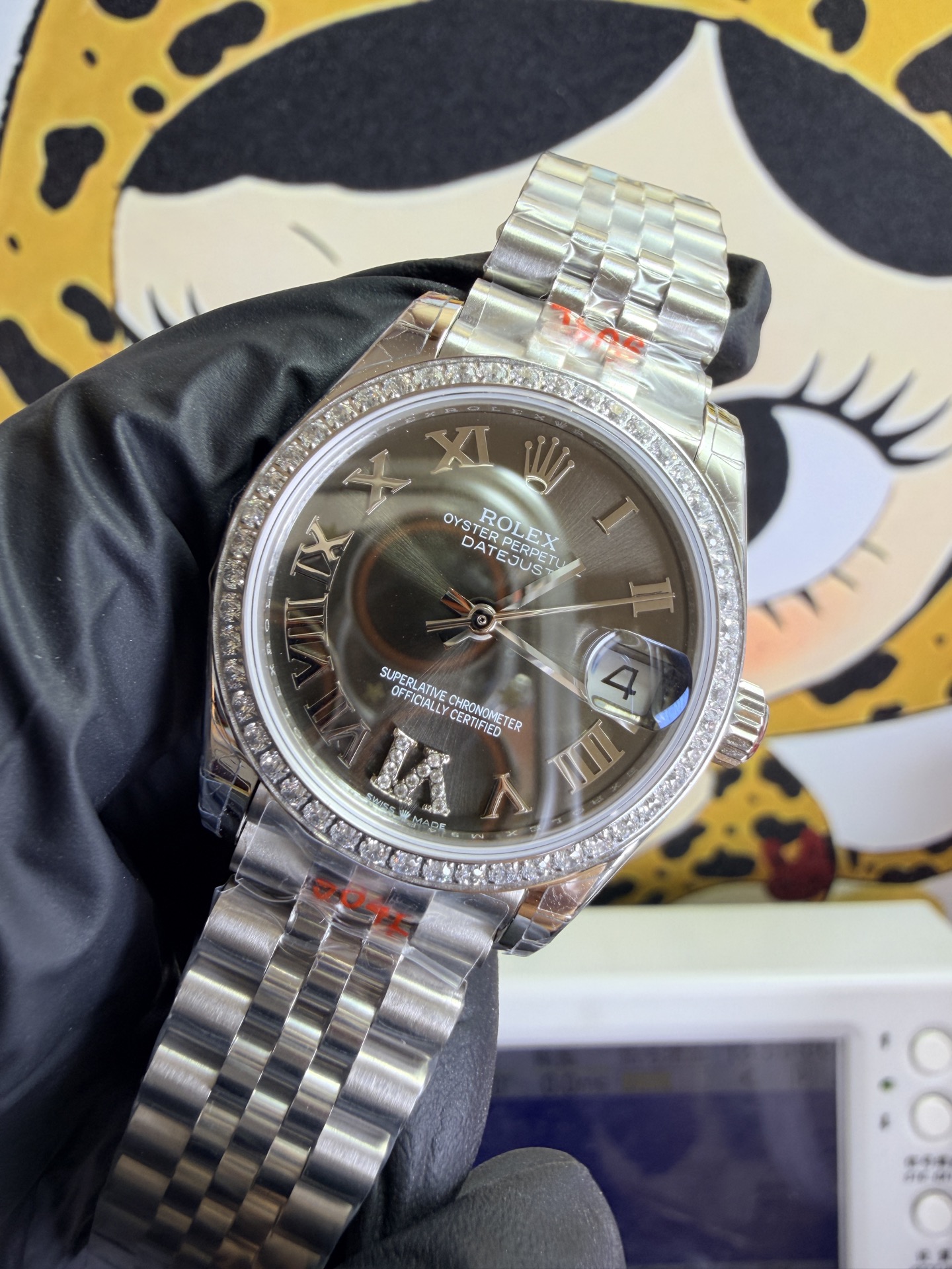 NO:944260,GS Rolex Datejust 31mm Roman diamond ring, rolex19860909GS 劳力士日志31mm 罗马钻圈,,rolex,Watch