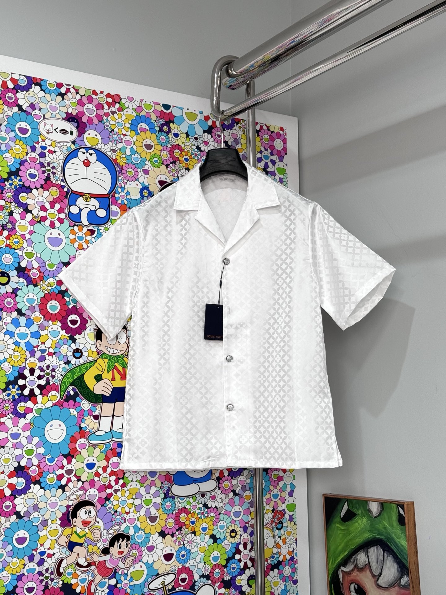 Camisa P185 LV Dandy de jacquard con monograma