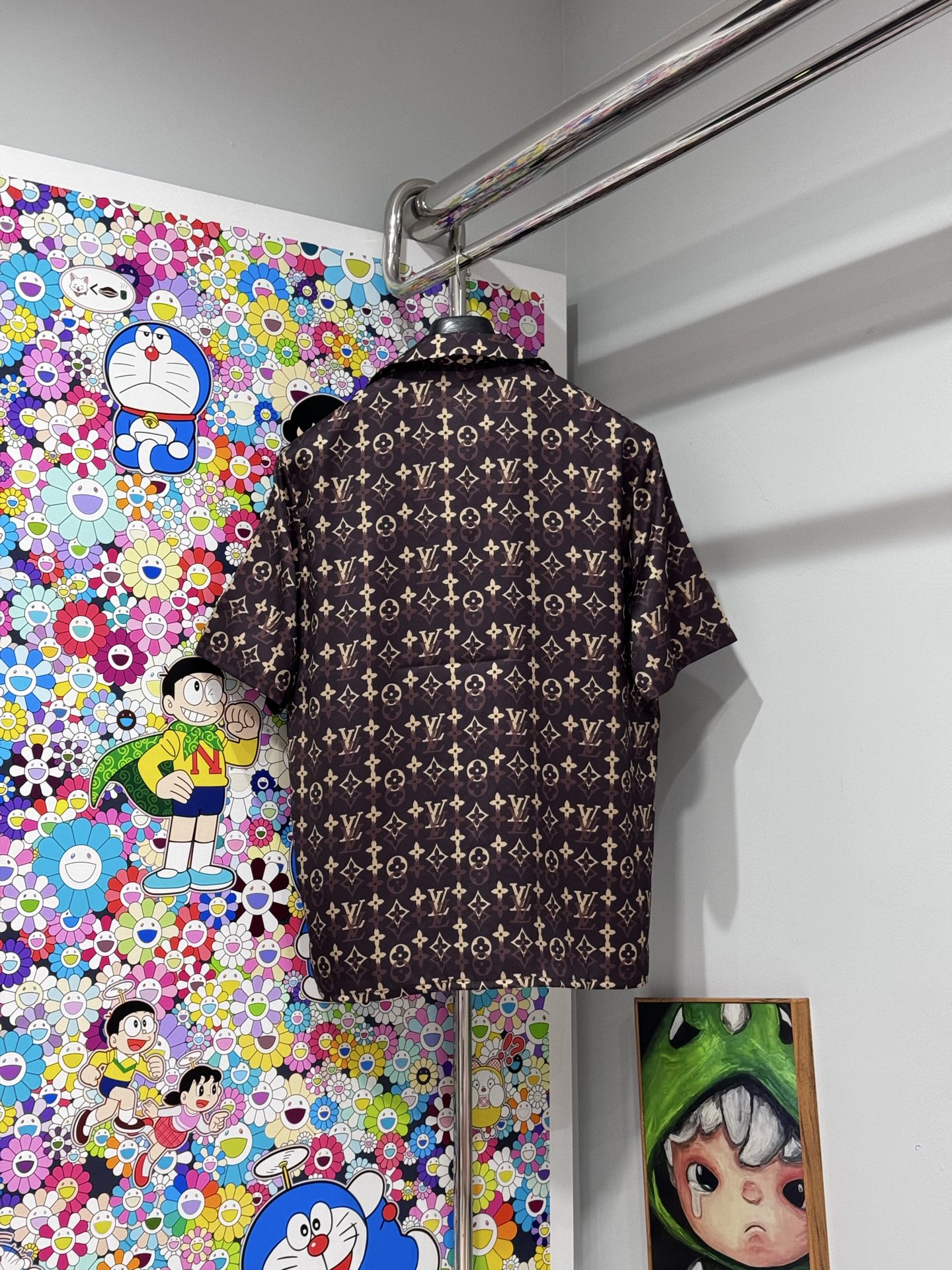 Louis Vuitton LV 26SS桑蚕丝老花短袖衬衫