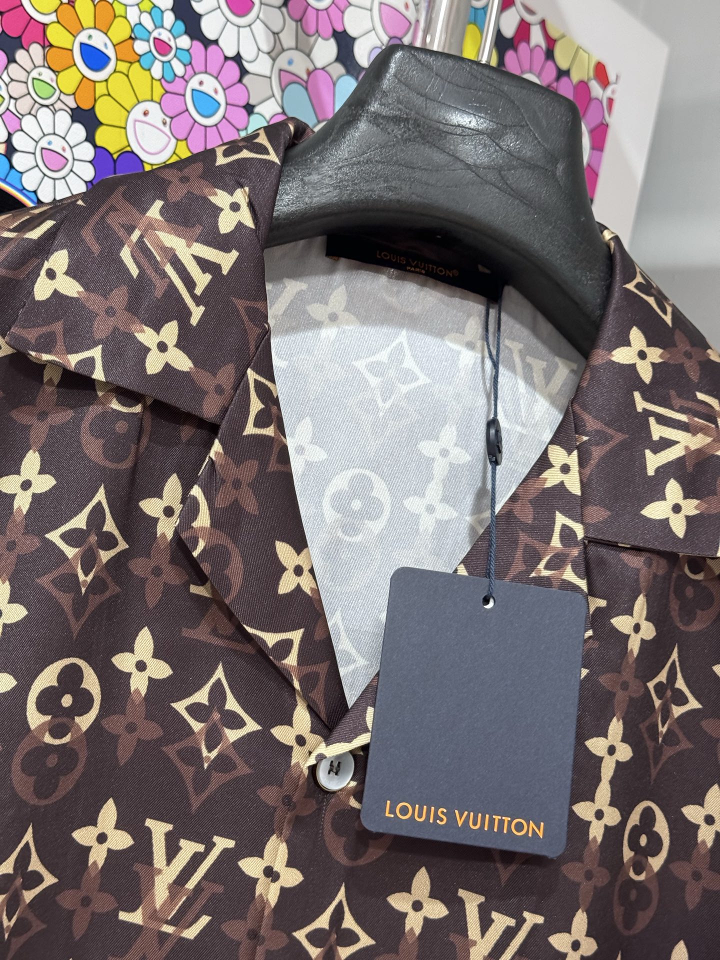 Louis Vuitton LV 26SS桑蚕丝老花短袖衬衫