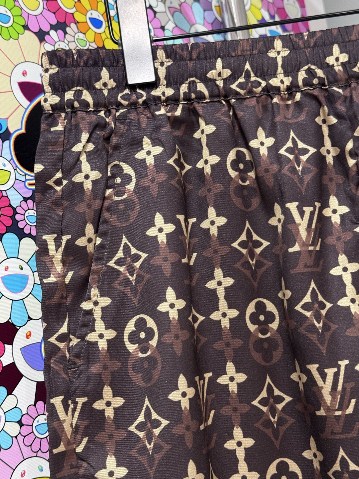 Louis Vuitton LV 26SS桑蚕丝老花短裤