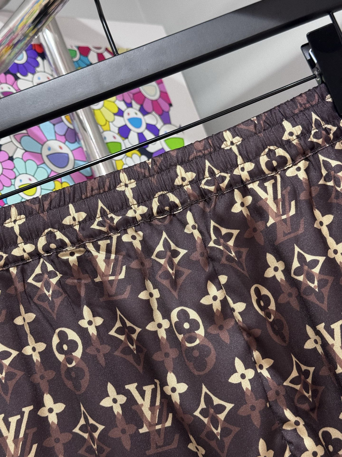 Louis Vuitton LV 26SS桑蚕丝老花短裤