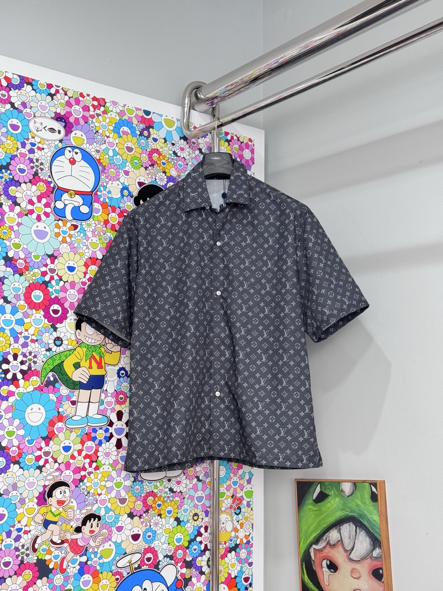 Louis Vuitton LV 26SS春夏新款｜丹宁风老花短袖衬衫