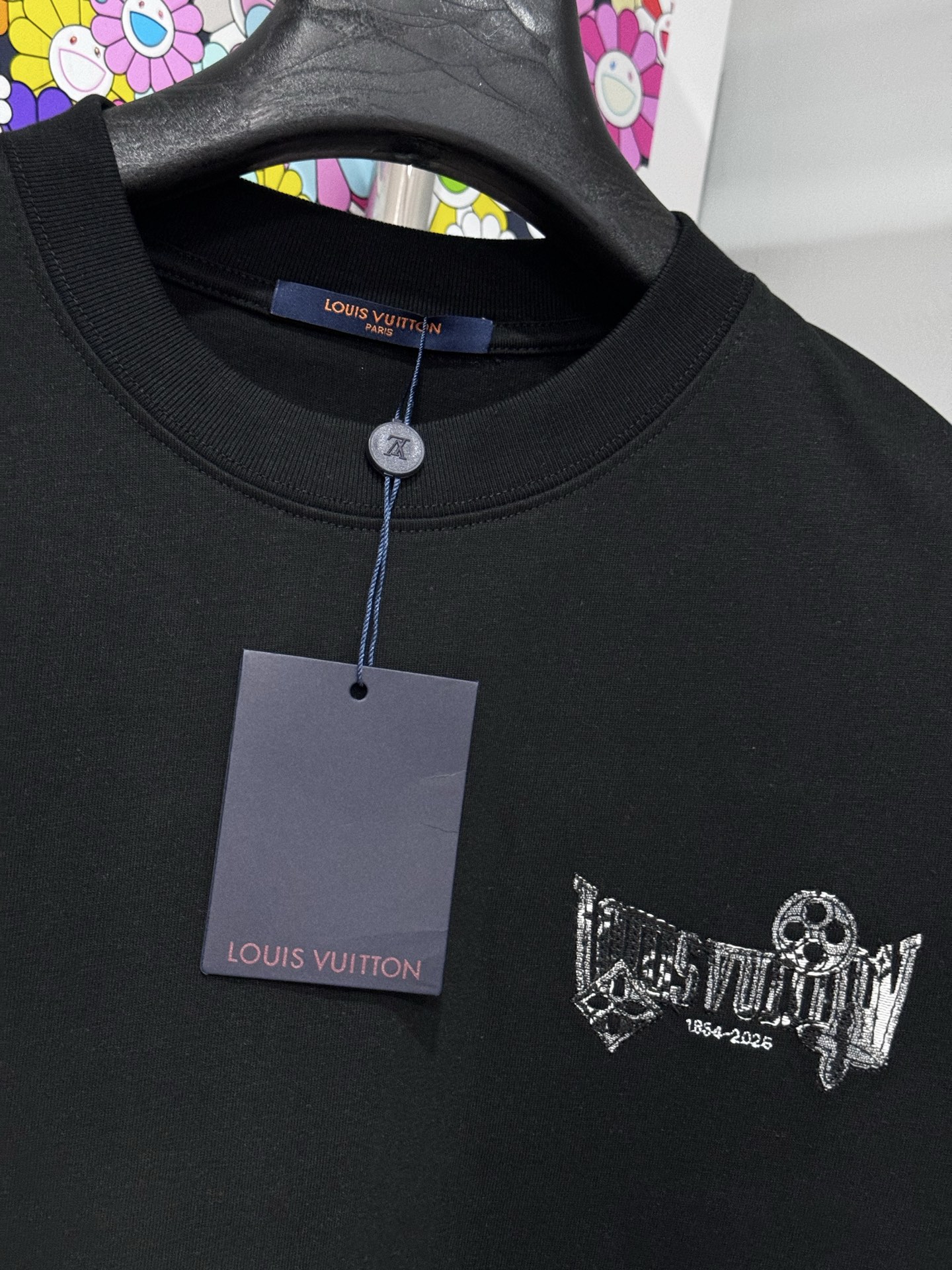 Louis Vuitton LV 26SS早春牛仔贴布刺绣短袖