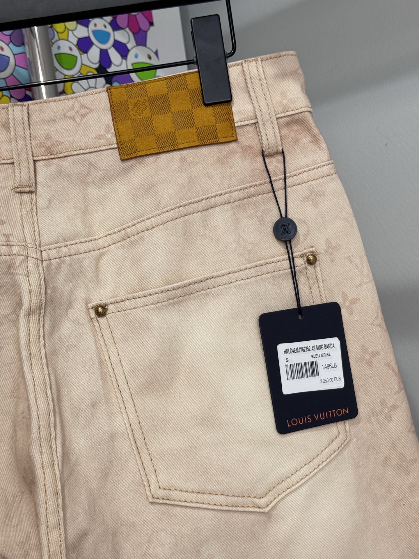 Louis Vuitton LV 26SS 驼色老花牛仔裤