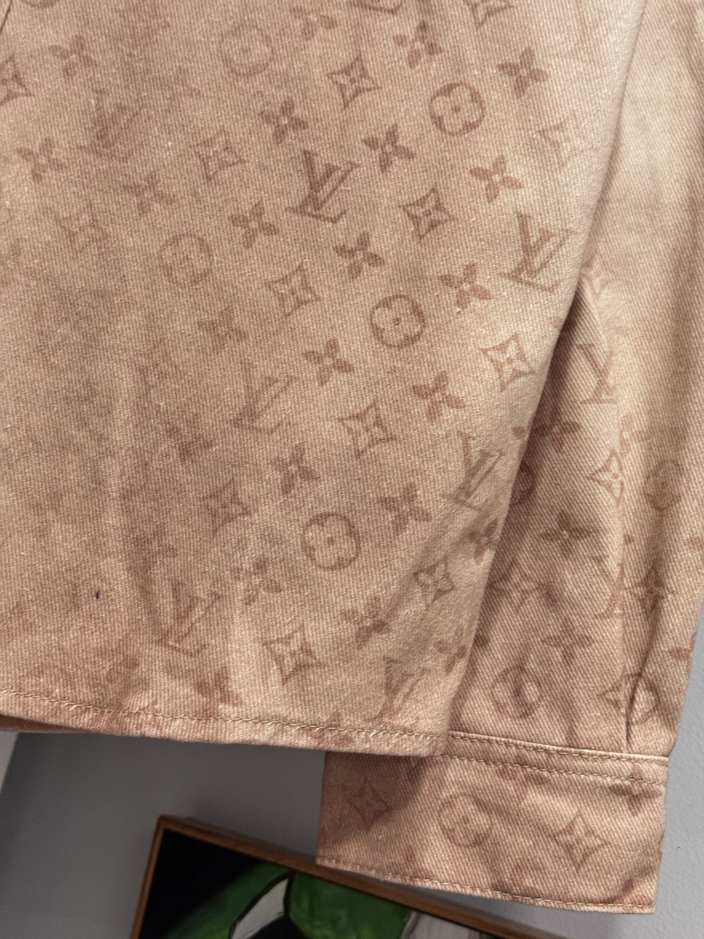Louis Vuitton LV 26SS新品驼色老花牛仔外套
