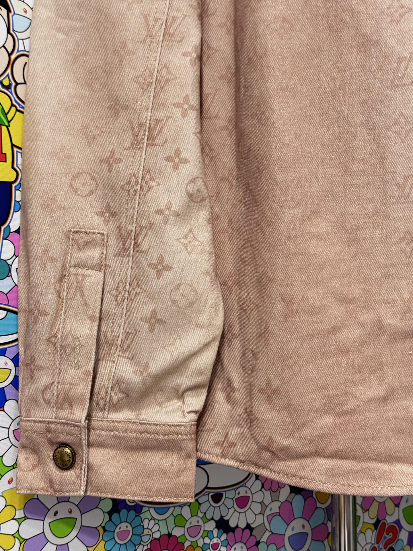 Louis Vuitton LV 26SS新品驼色老花牛仔外套