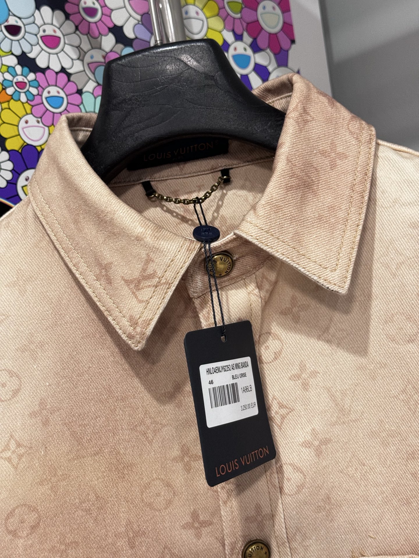 Louis Vuitton LV 26SS新品驼色老花牛仔外套