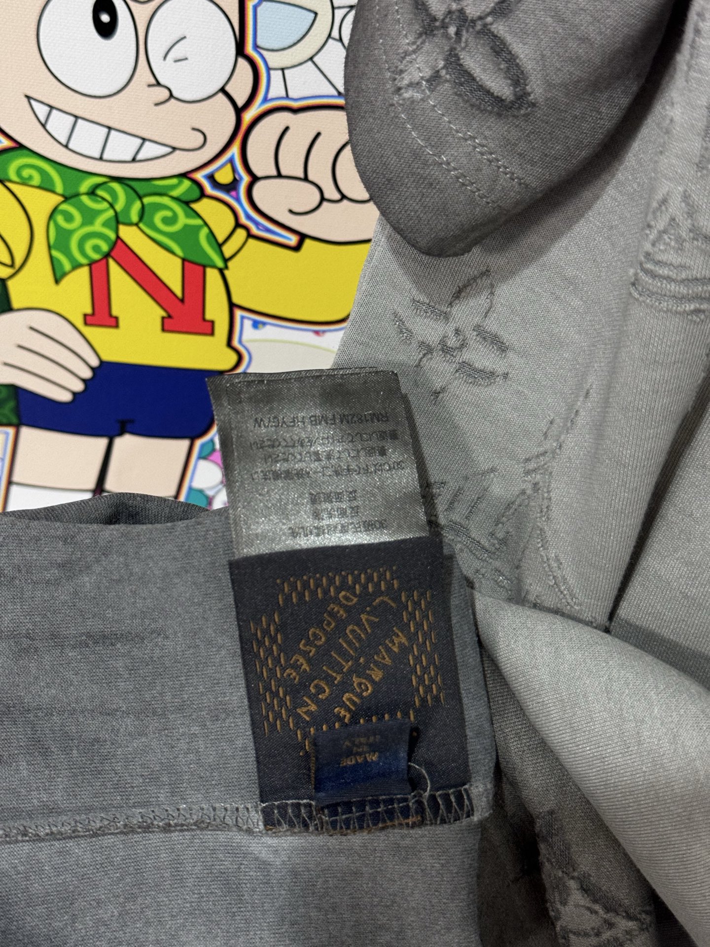 Louis Vuitton LV 26SS早春logo烧花提花短袖