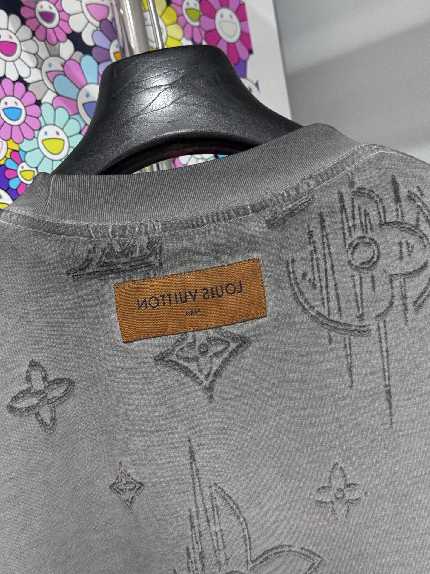 Louis Vuitton LV 26SS早春logo烧花提花短袖