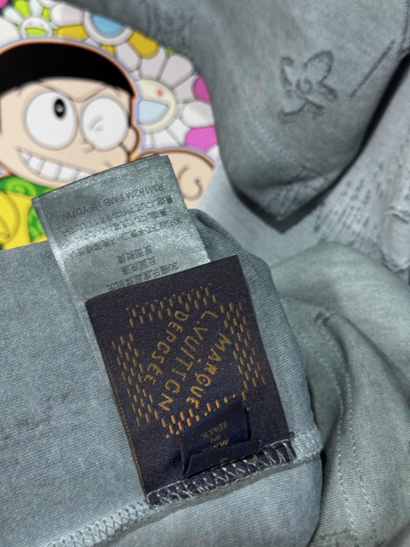 Louis Vuitton LV 26SS早春logo烧花提花短袖