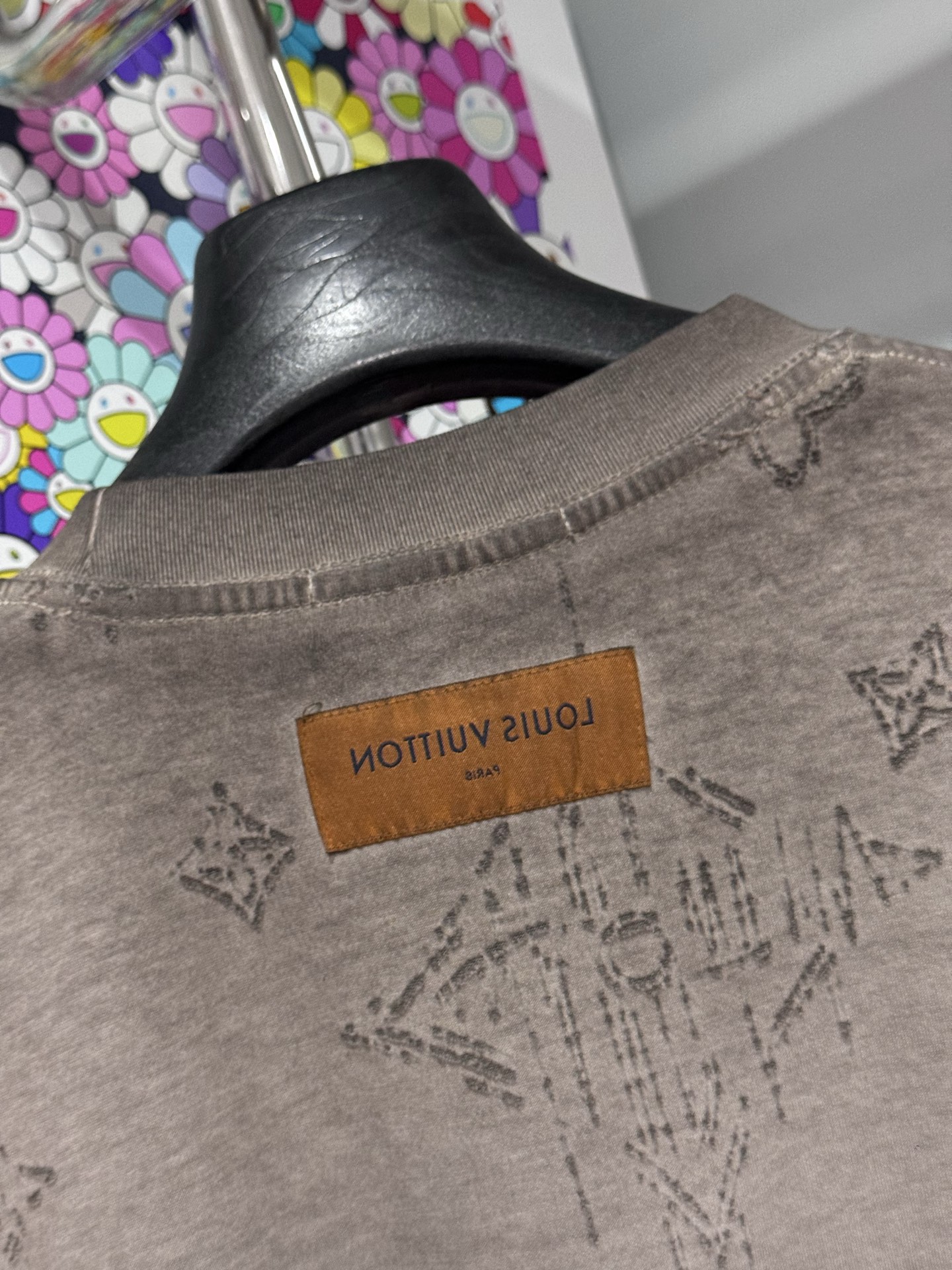 Louis Vuitton LV 26SS早春logo烧花提花短袖