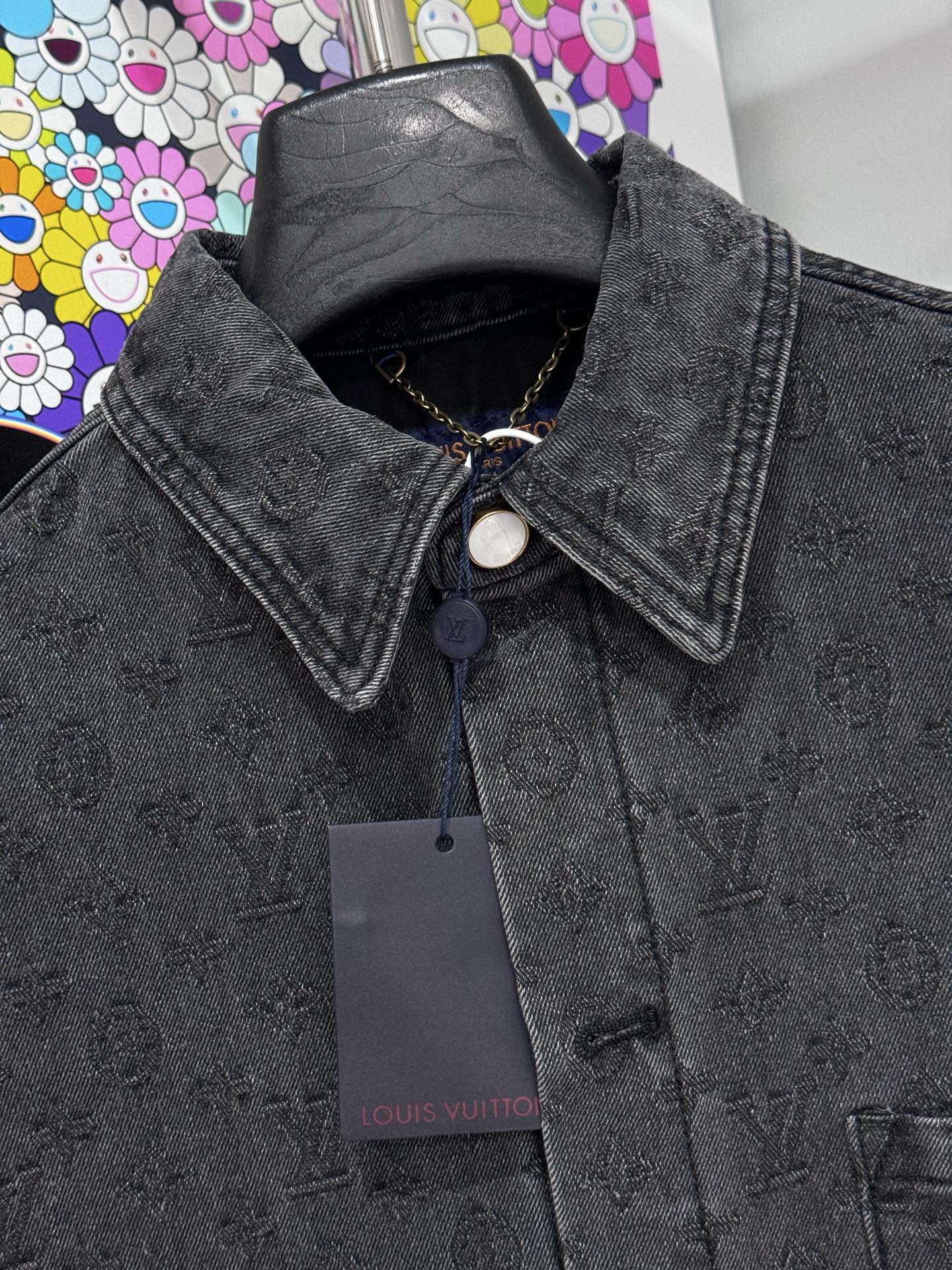 Louis Vuitton LV 26SS暗纹满印提花牛仔衬衫