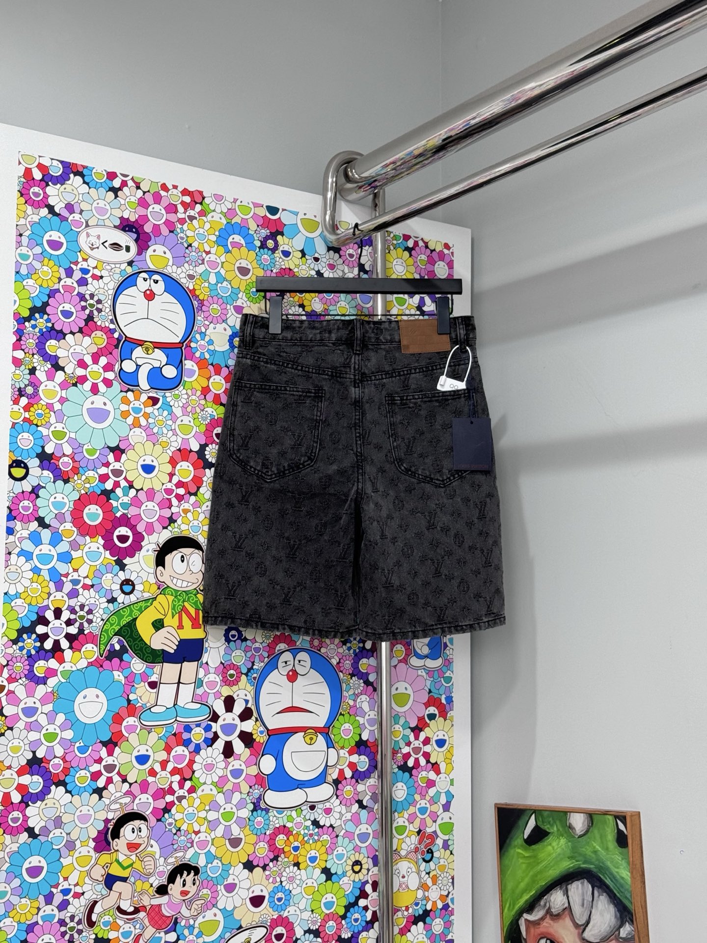 Louis Vuitton LV26SS暗纹老花提花牛仔短裤