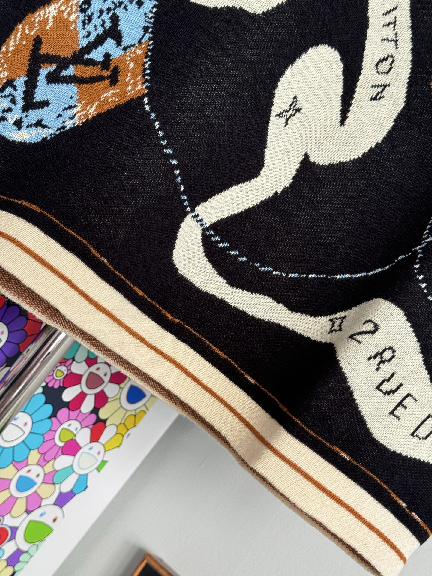 Louis Vuitton LV 航海地图提花针织短袖