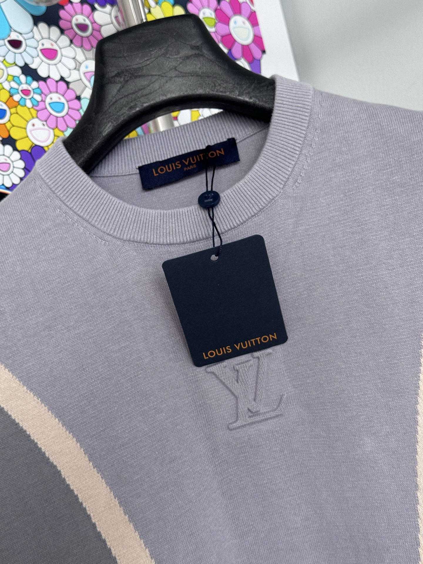 Louis Vuitton LV 拼色针织LOGO短袖