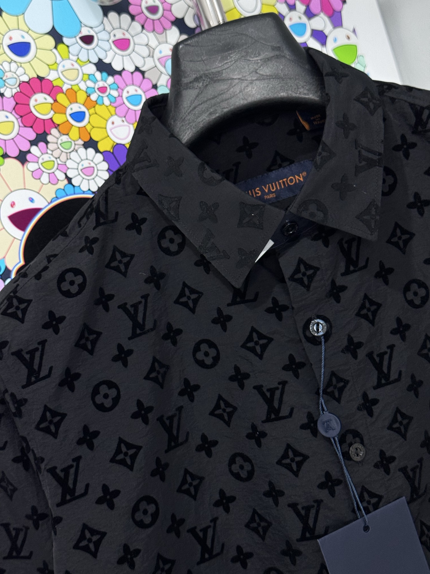 Louis Vuitton LV 全幅满印植绒长袖衬衫
