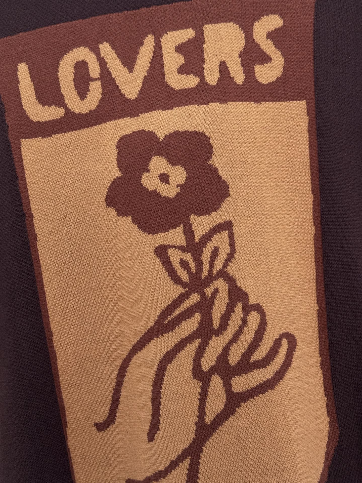 Louis Vuitton LV 26SS菲董联名花朵针织短袖