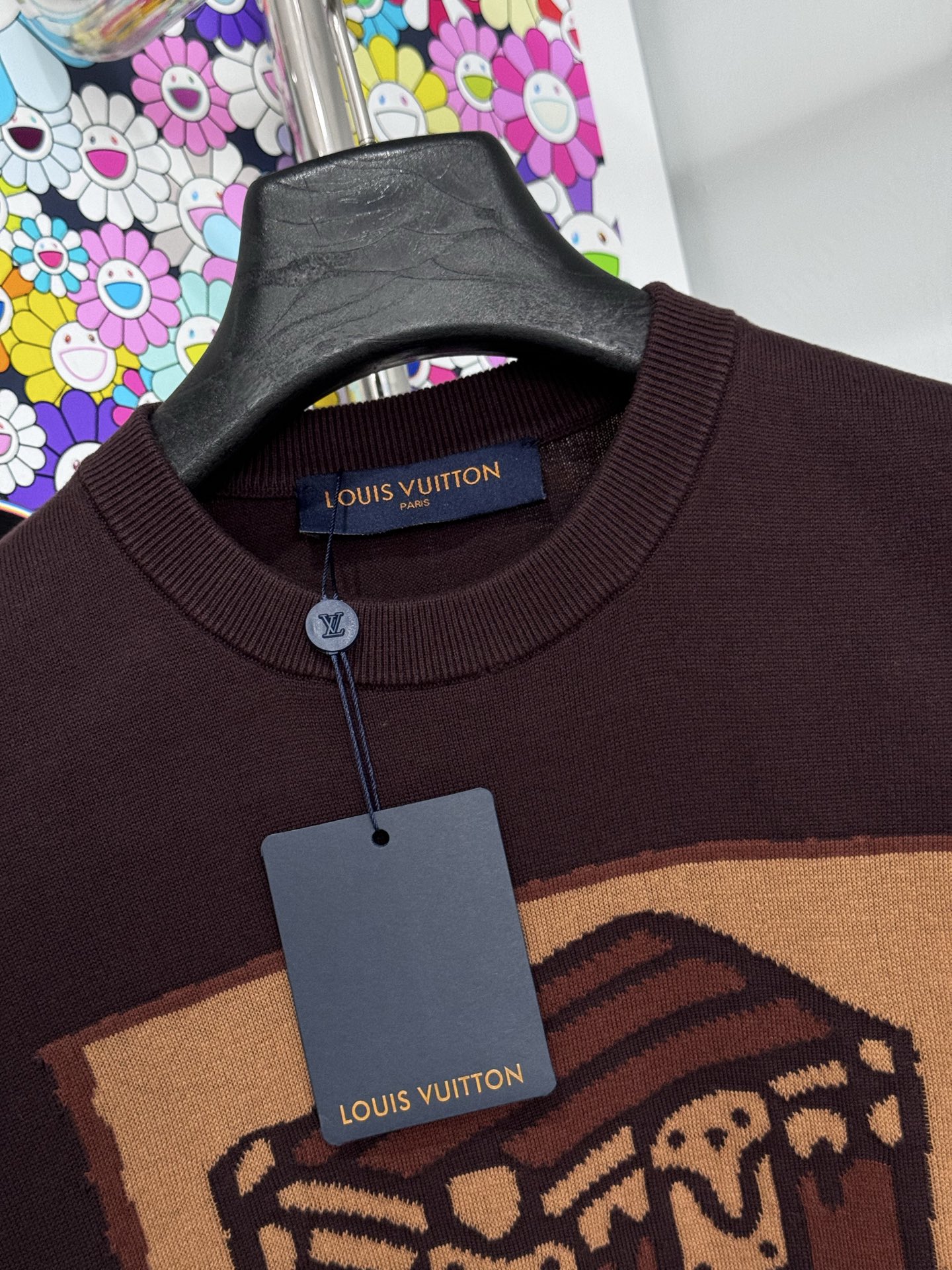 Louis Vuitton LV 26SS菲董联名花朵针织短袖