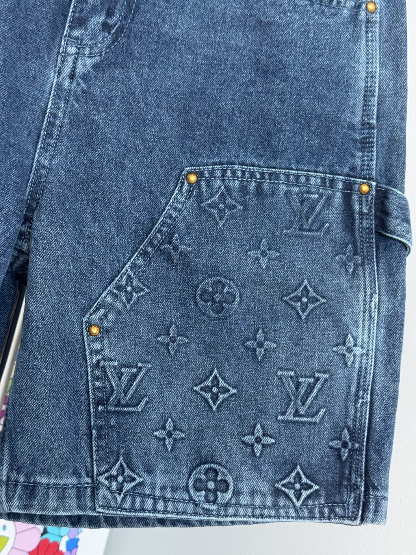 Louis Vuitton LV 26SS春夏重工牛仔工装短裤