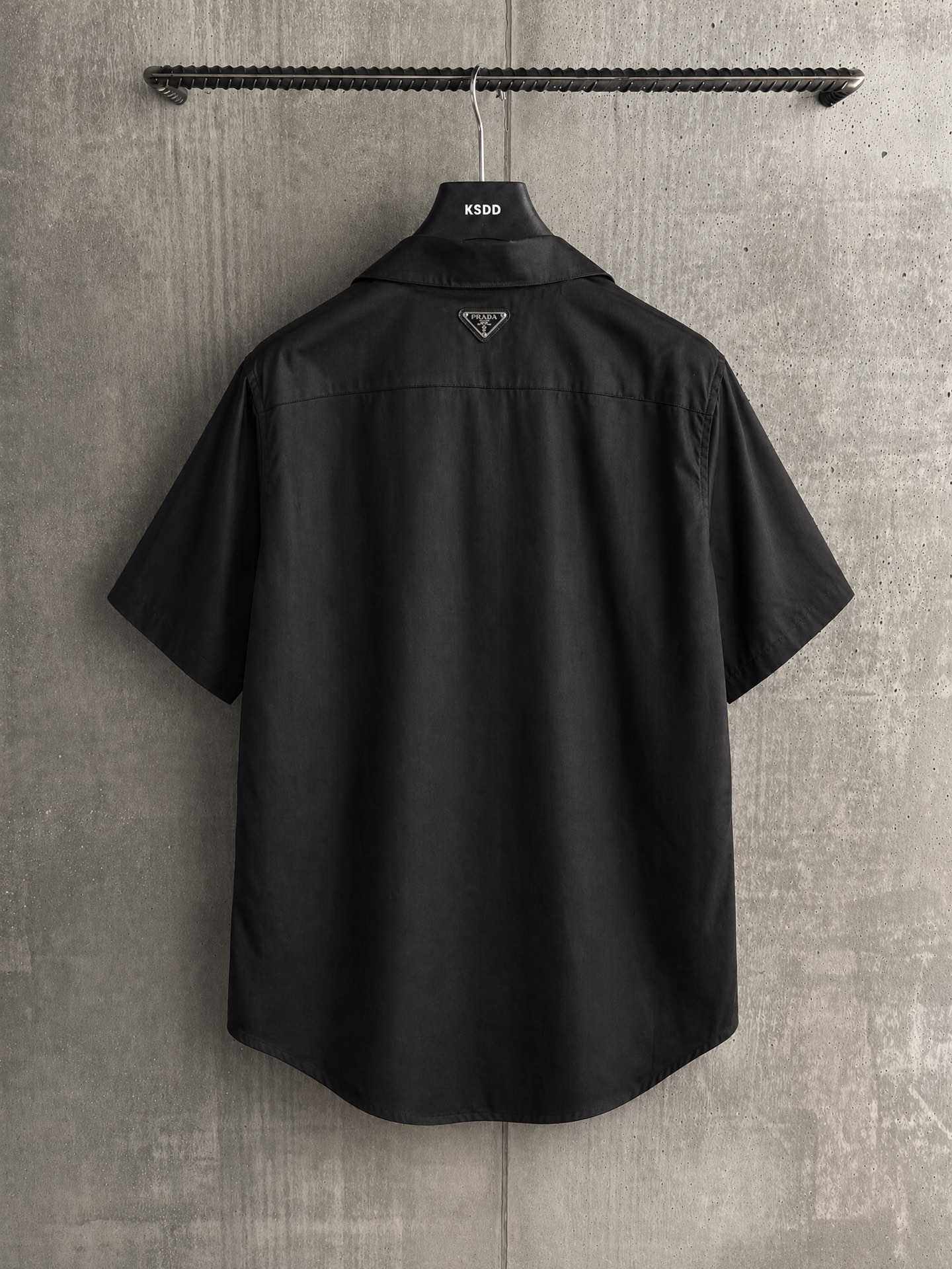 Prada pra亚麻套装短袖衬衫