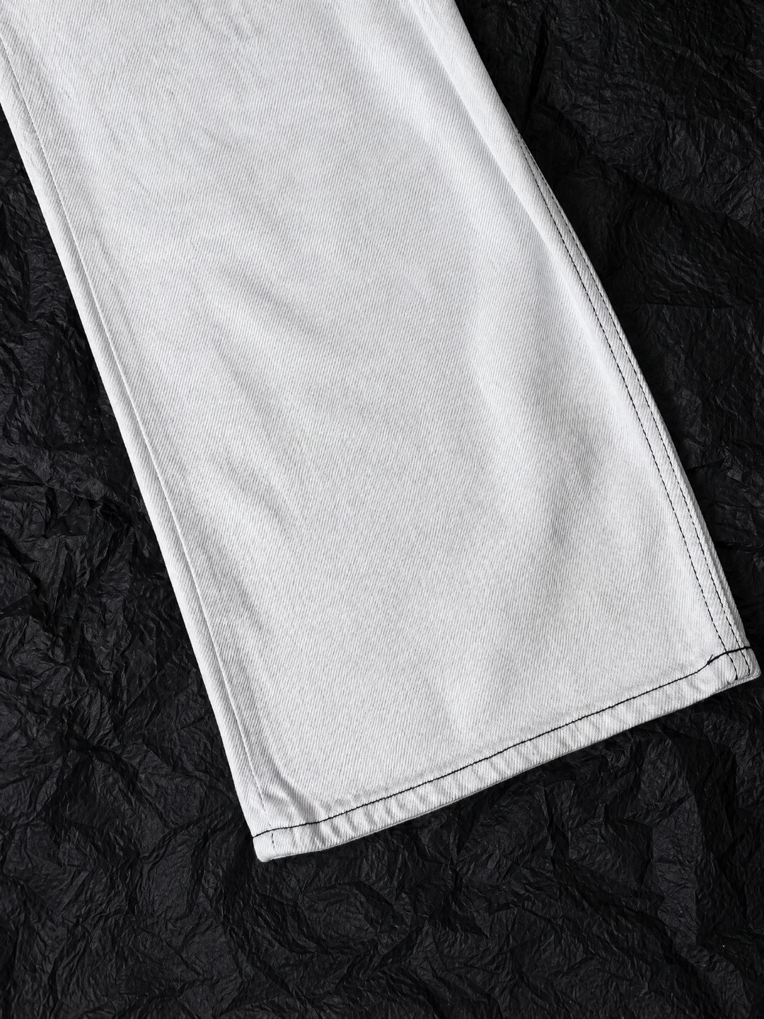 Acne Studios ACNE蝴蝶染色明线灰白牛仔裤
