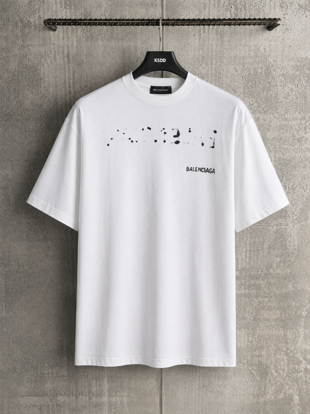 Balenciaga BAL 字母印花落肩短袖